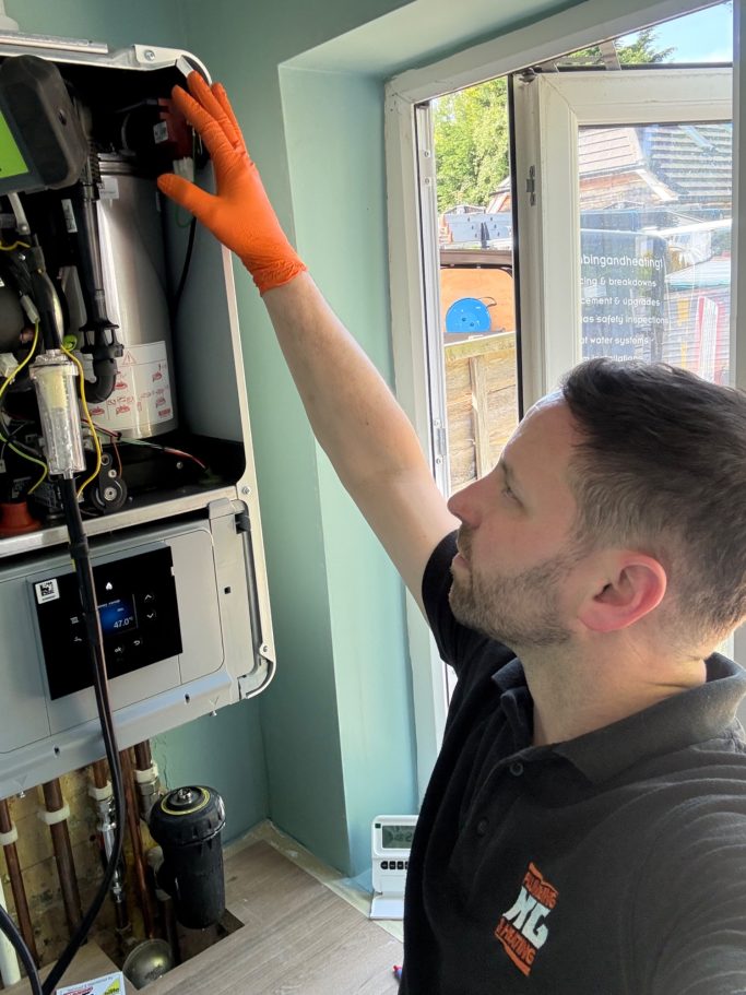 Boiler change in Abingdon by KG Plumbing and heating